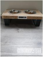 Eet & Drinkset Indus! Staal met steigerhout. Hond of kat!, Dieren en Toebehoren, Info@hout-art.nl, Nieuw, Ophalen of Verzenden