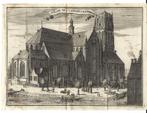 1711 - Rotterdam / de kathedraal, Antiek en Kunst, Kunst | Etsen en Gravures, Ophalen of Verzenden