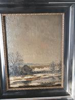 Jacob Raat - Winters Landschap, Antiek en Kunst, Kunst | Schilderijen | Klassiek, Ophalen of Verzenden