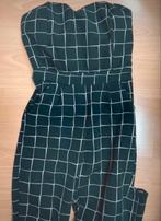 Zwarte strapless jumpsuit met ruitjes maat S (nieuw), Kleding | Dames, Jumpsuits, Ophalen of Verzenden, Nieuw