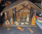Kerststal met 11 beeldjes, Verzamelen, Ophalen, Zo goed als nieuw, Beeld(je)