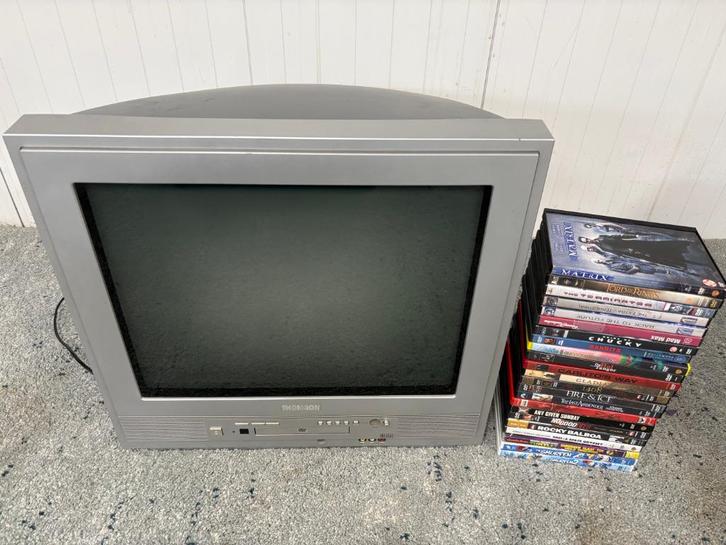 Thomson 21 inch CRT tv + DVD speler, Audio, Tv en Foto, Vintage Televisies, Gebruikt, 40 tot 60 cm, Overige merken, Ophalen of Verzenden
