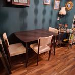 Vintage Eettafel met 3 Stoelen, Ophalen