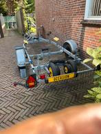 Pegakantel trailer 5,5 mtr boot zgan 1250€, Ophalen, Minder dan 1500 kg, Overige typen, Minder dan 6 meter