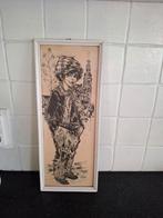 Lijstje jongen Sjakie, Antiek en Kunst, Ophalen