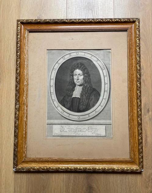 Ingelijste antieke staalgravure, Graevius, 1699, Antiek en Kunst, Kunst | Etsen en Gravures, Ophalen