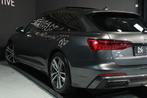 Audi A6 Avant 45 TFSI 3x S Line Competition / PANO / ACC / B, Auto's, Audi, Zwart, 4 cilinders, Zilver of Grijs, A6