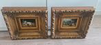 Twee schilderijen op hout geschilderd, Antiek en Kunst, Kunst | Schilderijen | Klassiek, Ophalen