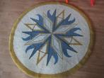 Rond vloerkleed wol pool ster jaren 70 design 145 cm retro, Gebruikt, Rond, ?, Jaren 70 space age design retro vintage 1970s