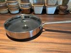 Royal hapjespan met deksel, Gebruikt, Inductieplaat, Ophalen of Verzenden, Rvs