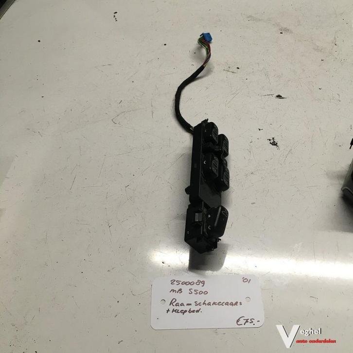 Mercedes S500 2001 25000098 Raamschakelaars Linksvoor met ac, Auto-onderdelen, Dashboard en Schakelaars, Gebruikt, Ophalen of Verzenden