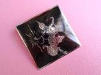 jwg Grote vintage 30s 40s Siam Niello zilver broche danseres, Verzenden, Zilver, Broche