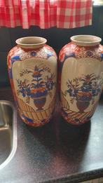 Twee Vintage Japanse Vazen imari, Antiek en Kunst, Ophalen