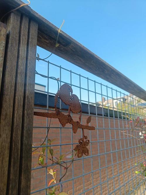 Cortenstaal tuinvogels, Tuin en Terras, Tuinwanddecoratie, Nieuw, Ophalen of Verzenden