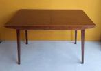 Retro vintage teakhouten tafel, eettafel, dinner table, Huis en Inrichting, Ophalen, Gebruikt, Vintage, Teakhout
