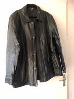 Zwarte leren heren jas, Kleding | Heren, Ophalen of Verzenden, Zo goed als nieuw, Overige maten, Zwart