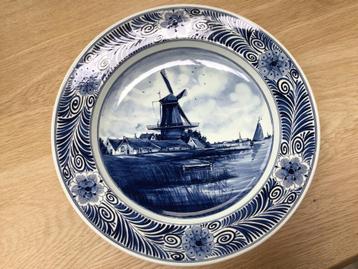 Delfts Blauw Wandbord Molen - 30,5 cm beschikbaar voor biedingen
