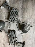 2 Frezoli Scharnierlampen - Industrieel Design, Ophalen of Verzenden, Gebruikt, Metaal, Minder dan 100 cm