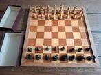 Vintage Staunton Schaakspel - Compact & Compleet, Gebruikt, Een of twee spelers, Onbekend, Ophalen of Verzenden