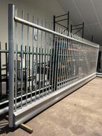 Elektrische aluminium schuifpoort 6 m doorgang 2,5 m hoog, Ophalen, 200 cm of meer, Schuifpoort, Aluminium