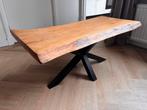 Salontafel boomstamtafel, Ophalen, 100 tot 150 cm, Eikenhout, 50 tot 100 cm