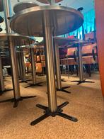 Horeca Tafels met RVS Poot, Huis en Inrichting, Tafels | Eettafels, Ophalen, Gebruikt, Rond, 50 tot 100 cm