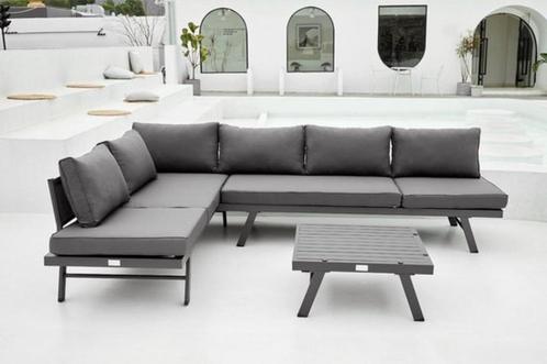Aluminium hoek lounge tuinbank sunbed,  tafel kussens KOOPJE, Tuin en Terras, Tuinsets en Loungesets, Nieuw, Loungeset, Aluminium