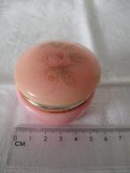 Albasten roze doosje snuisterijen sieraden etc. goede staat, Antiek en Kunst, Curiosa en Brocante, Ophalen of Verzenden