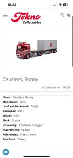Gezocht 143 ronny ceusters, Hobby en Vrije tijd, Modelauto's | 1:50, Ophalen of Verzenden, Zo goed als nieuw, Bus of Vrachtwagen