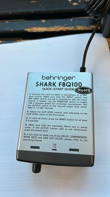 Behringer shark fbq100 beschikbaar voor biedingen