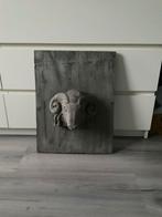 Wandbord met schapenkop in prima staat, Ophalen, Zo goed als nieuw