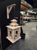 houten lantaarns, Tuin en Terras, Buitenverlichting, Ophalen of Verzenden, Nieuw, Hout, Hanglamp