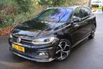 Volkswagen Polo 1.0 TSI R-Line Digidash Camera Clima PDC Cru, Gebruikt, Zwart, Bedrijf, Handgeschakeld