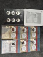 Michiel de Ruyter verzilverde Munten Set, Setje, Koningin Beatrix, Zilver, Overige waardes