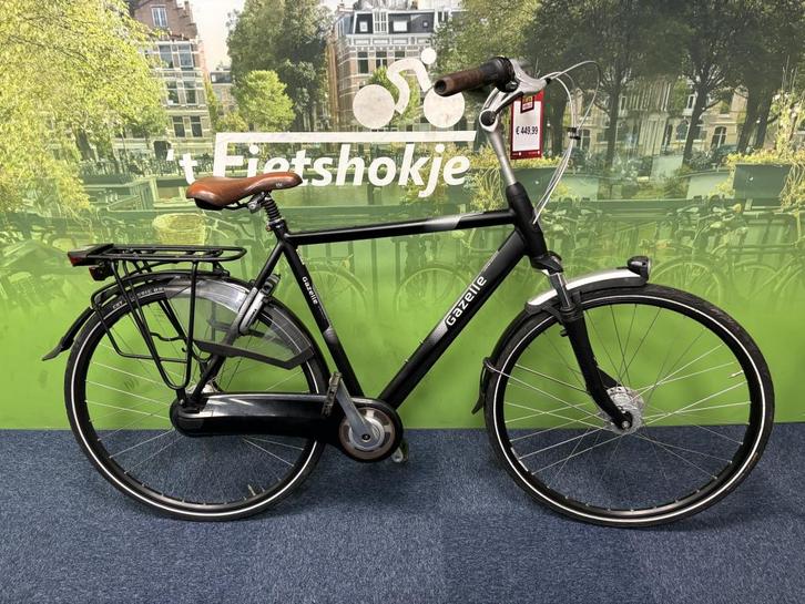 Fietshokje Raaks: Gazelle Orange herenfiets 57cm, Fietsen en Brommers, Fietsen | Heren | Herenfietsen, Zo goed als nieuw, Gazelle