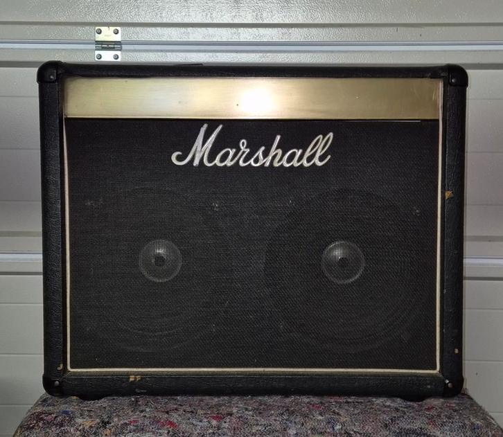 Marshall 2x12 Gitaar Speaker Cabinet, Muziek en Instrumenten, Versterkers | Bas en Gitaar, Gebruikt, Gitaar, 50 tot 100 watt, Ophalen