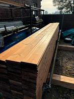 Thermowood vloerplanken/dakbeschot - mes en groef, Doe-het-zelf en Verbouw, Hout en Planken, Minder dan 25 mm, Zo goed als nieuw