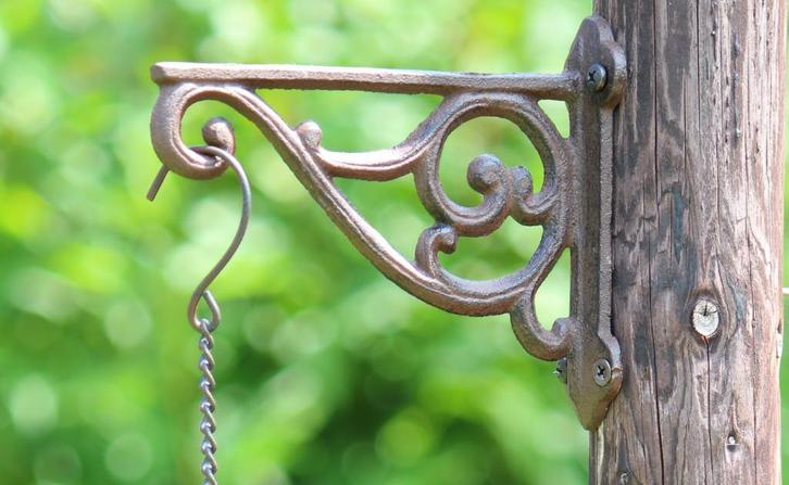 Wandhaak 14 cm. gietijzer, haak, sierlijk,, Huis en Inrichting, Woonaccessoires | Wanddecoraties, Nieuw, Ophalen of Verzenden