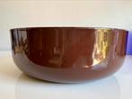 Vintage XL Arabia Finel Emaille Schaal Bruin Kaj Franck 60s, Ophalen of Verzenden