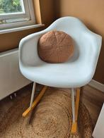 Witte schommel (kuip)stoel, Huis en Inrichting, Fauteuils, Gebruikt, Minder dan 75 cm, 50 tot 75 cm, Ophalen