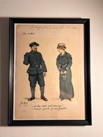 ww1 frans lithografieën Pro patria de Geoffroy gesigneerd, Ophalen of Verzenden, Landmacht, Overige gebieden, Kunstobject