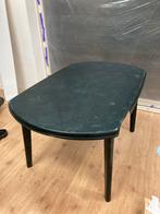 Groene Tuintafel - Plastic, Tuin en Terras, Tuintafels, Ophalen, Gebruikt, Ovaal, Plastic