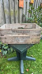 Veilingkist 1955 M. Verweij Den Haag, Tuin en Terras, Ophalen, Gebruikt, Rechthoekig, Hout