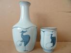Sake set Japan vintage sake kannetje Arita-yaki porselein, Antiek en Kunst, Ophalen of Verzenden