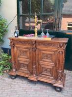 Antieke bar, TOOG in eik met verfijnd snijwerk, Ophalen, Gebruikt