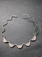 Mooie zilveren sprang met parelmoer, Sieraden, Tassen en Uiterlijk, Kettingen, Ophalen of Verzenden, Zo goed als nieuw, Zilver