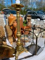 Kandelaar goudkleurig brocante, Ophalen of Verzenden