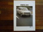 Simca 1100 (1978), Boeken, Auto's | Folders en Tijdschriften, Overige merken, Zo goed als nieuw, Verzenden