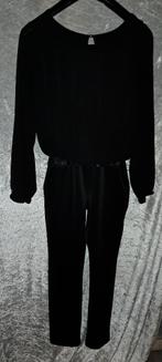 Mooie lange zwarte Jumpsuit Maat M, Ophalen of Verzenden, Zo goed als nieuw, Maat 38/40 (M), Zwart