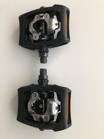 Shimano PD-T400 Click'R SPD Pedalen kleur zwart als NIEUW beschikbaar voor biedingen